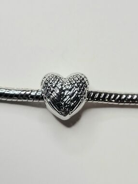 New! For Pandora And Troll Charm Bracelets Heart Shaped Angel Wings Single Charm
